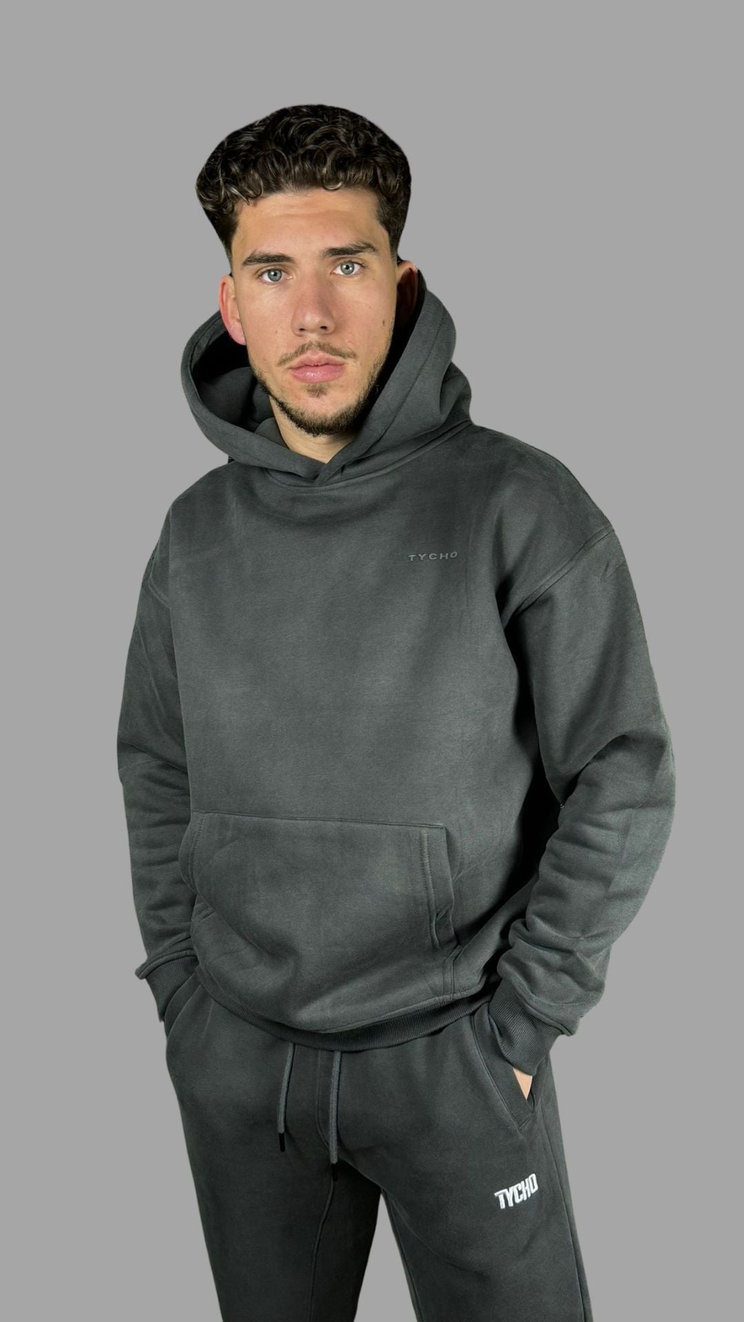 Second Gen - Tycho Hoodie Dark Grey on Dark Grey