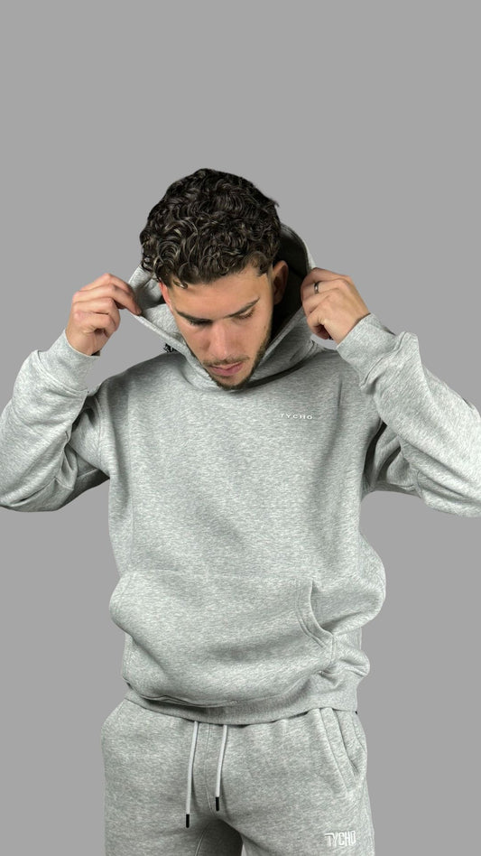 Second Gen - Tycho Hoodie White on Grey